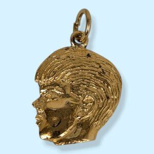 Vintage EG Sterling Boys Head Charm